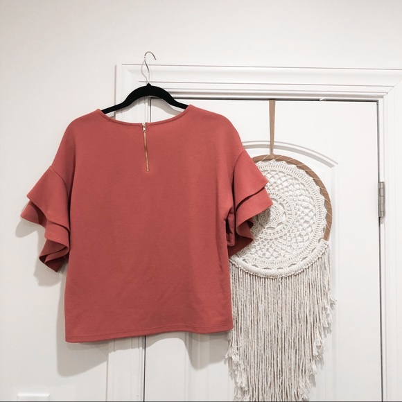 **currently unavailable** Blush Pink Ruffle Top 🌷 - Picture 2 of 3